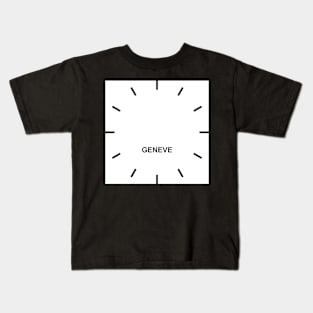 Geneva Time Zone Wall clock Kids T-Shirt